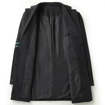 Férfi casual öltönydzseki, laza szabás, zakó gallér, kétgombos elülső zárás, kopásálló poliészter-keverék anyag, könnyű üzleti stílus