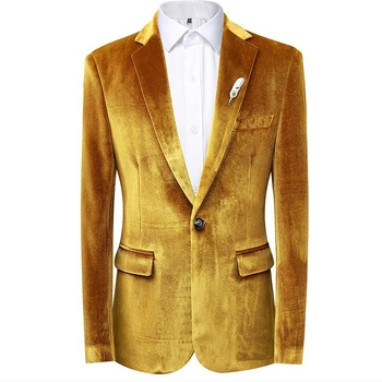 Muški corduroy kostim, opušten kroj, rever, kopčanje s jednim gumbom, ukrasni šav, corduroy tkanina 100% poliester, podstava poliester, jednobojna boja, dugi rukavi, standardna dužina, proljetno-jesenski stil
