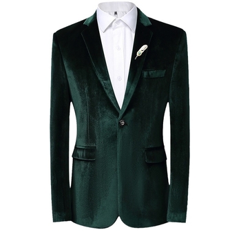 Muški corduroy kostim, opušten kroj, rever, kopčanje s jednim gumbom, ukrasni šav, corduroy tkanina 100% poliester, podstava poliester, jednobojna boja, dugi rukavi, standardna dužina, proljetno-jesenski stil