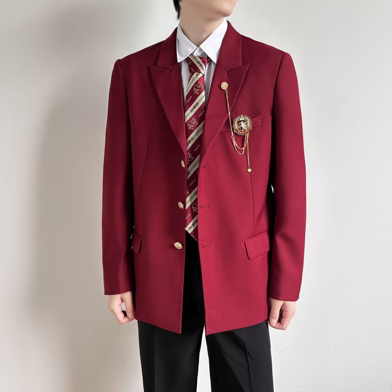 Muško sako ležernog kroja, rever, dvostruko kopčanje, 100% poliester