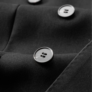 Pánsky dvojradový oblek, úzky strih, sako s golierom, jednoduchý vzor, hlavný materiál 98% polyester