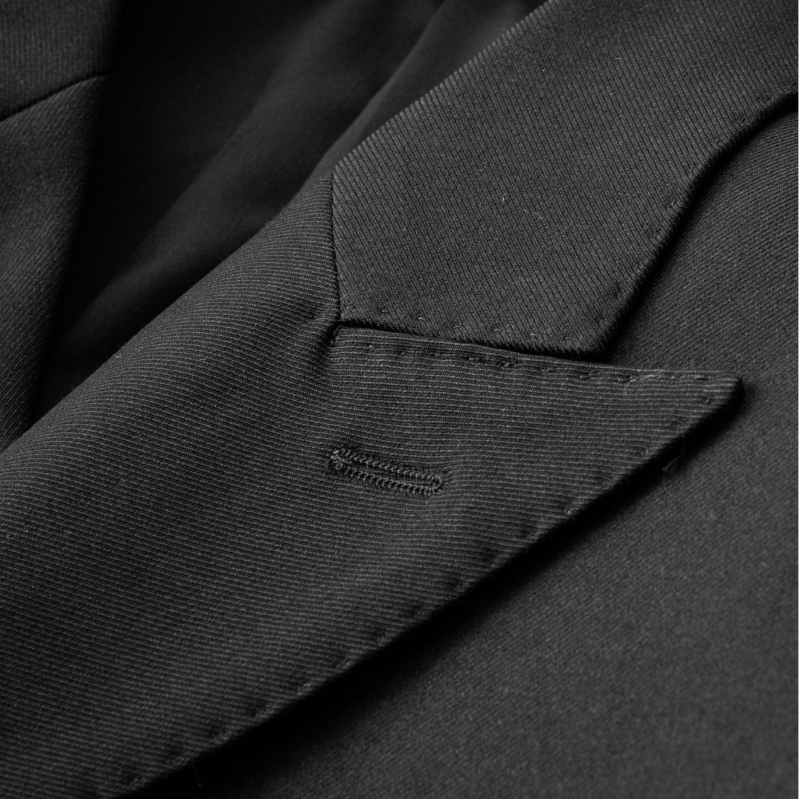 Pánsky dvojradový oblek, úzky strih, sako s golierom, jednoduchý vzor, hlavný materiál 98% polyester