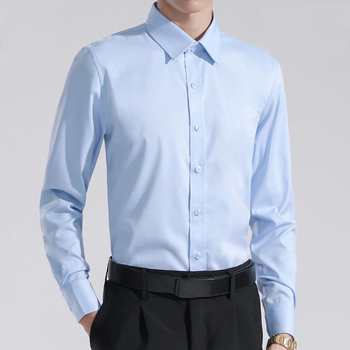 Muška košulja - slim fit, dugi rukavi, kvadratni ovratnik, poslovno-ležerno