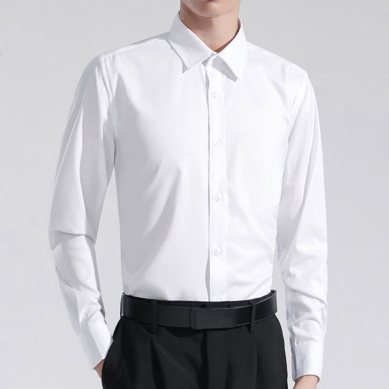 Muška košulja - slim fit, dugi rukavi, kvadratni ovratnik, poslovno-ležerno