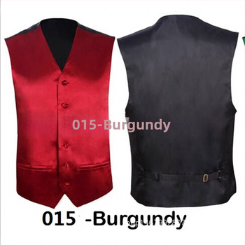 Pánska štíhla vesta z polyesteru, jednobordová, bez goliera, jednobarevná, bez podšívky, vhodná na banket