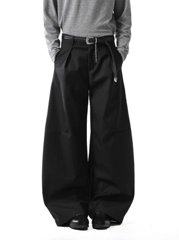 Muške hlače slobodnog kroja, 60% poliesterska smjesa kemijskih vlakana, proljeće–jesen 2025, casual