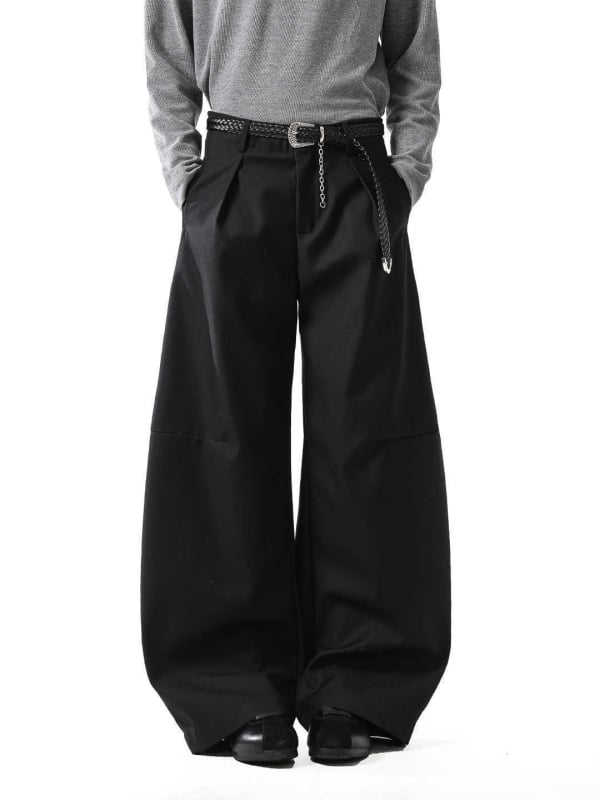 Muške hlače slobodnog kroja, 60% poliesterska smjesa kemijskih vlakana, proljeće–jesen 2025, casual