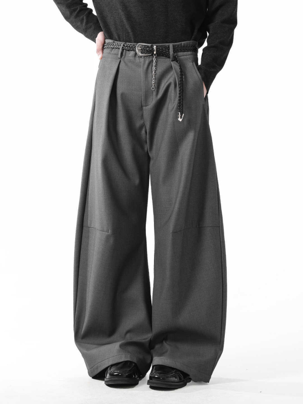 Muške hlače slobodnog kroja, 60% poliesterska smjesa kemijskih vlakana, proljeće–jesen 2025, casual