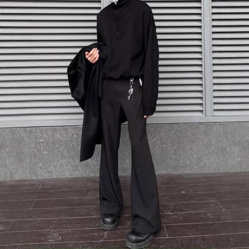 Férfi nadrág – egyenes szabású, poliészter anyagú, nem rugalmas, mindennapi viselet