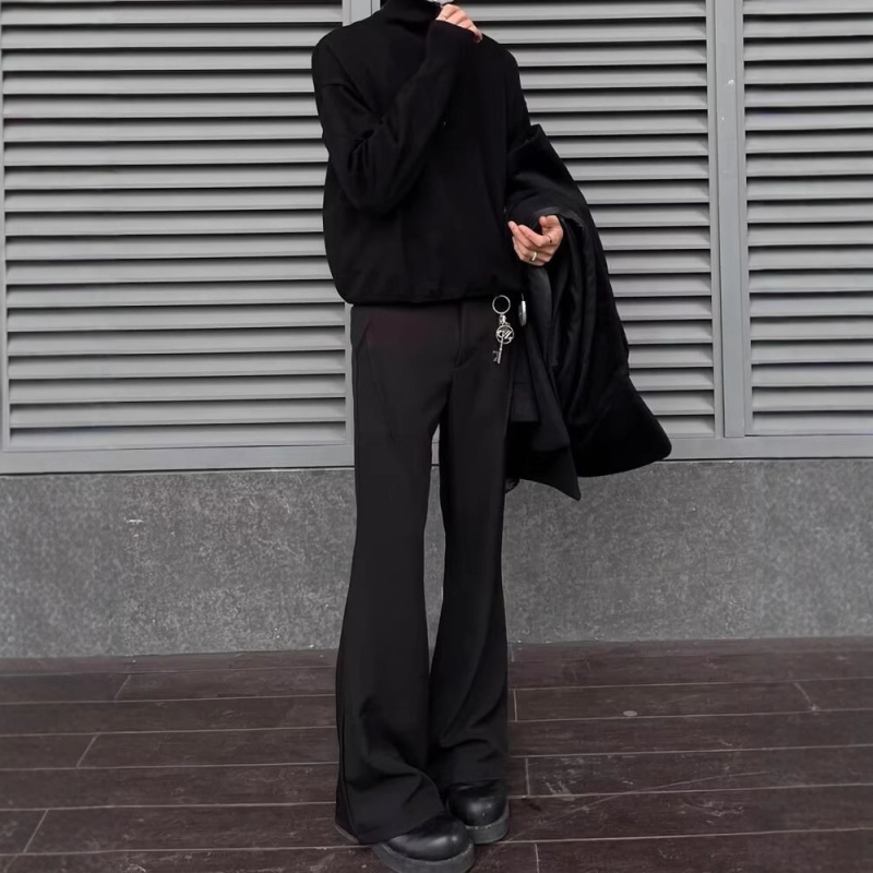 Férfi nadrág – egyenes szabású, poliészter anyagú, nem rugalmas, mindennapi viselet