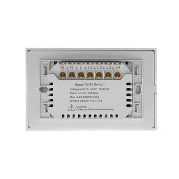 Έξυπνος διακόπτης με Wi‑Fi και Bluetooth, 100–240V AC, τηλεχειριστήριο