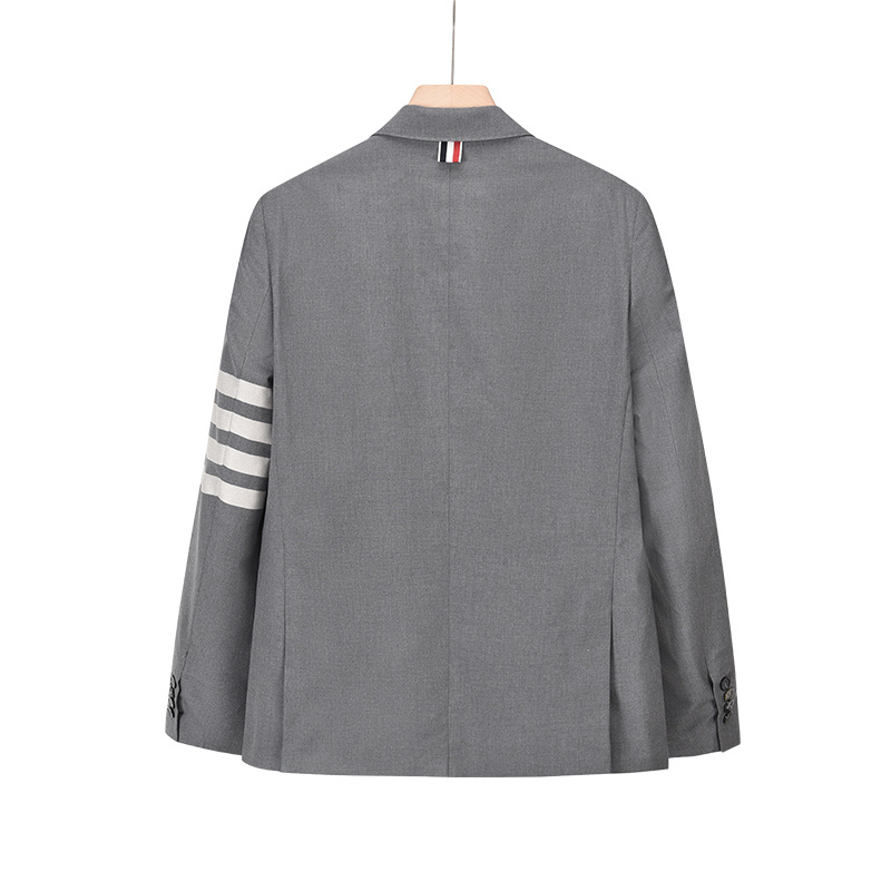 Tb Browin muško vuneno sako u korejskom stilu s najlonskom podstavom, tri gumba sprijed, rever, četiri sezone