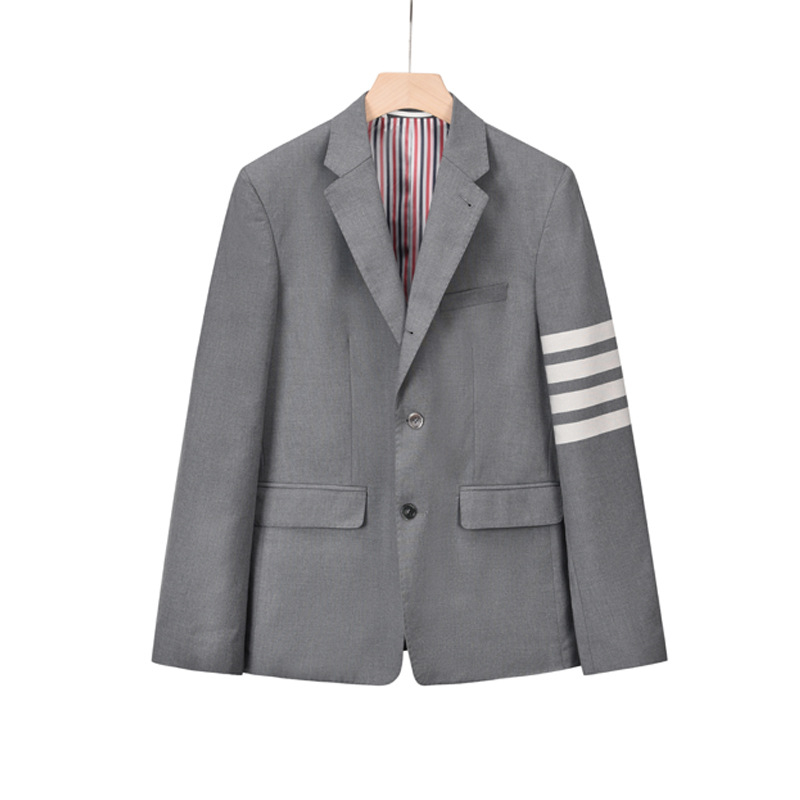 Tb Browin muško vuneno sako u korejskom stilu s najlonskom podstavom, tri gumba sprijed, rever, četiri sezone