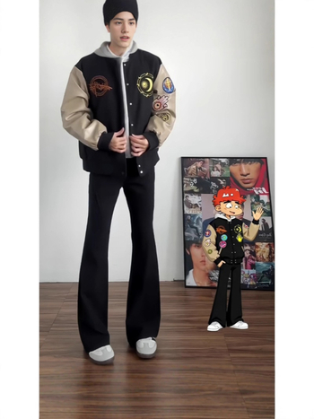 Muške hlače ravnog kroja, casual za svakodnevnu upotrebu, poliester, mikroelastični, fleece podstava za jesen-zimu, bez glačanja