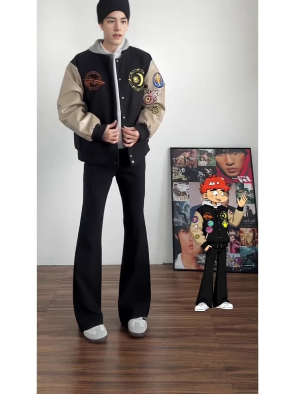 Muške hlače ravnog kroja, casual za svakodnevnu upotrebu, poliester, mikroelastični, fleece podstava za jesen-zimu, bez glačanja