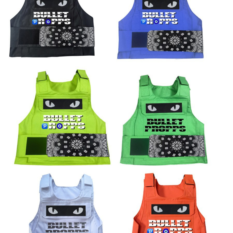 Férfi ujjatlan mellény kamuflázs mintával, Oxford szövet, 100% poliészter, Slim verzió, Velcro záródás, kapucni nélküli