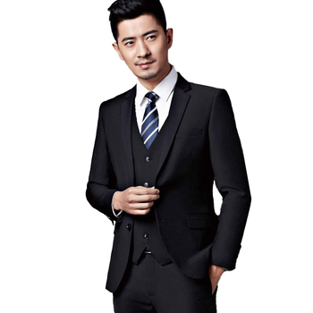 Poslovni odijelo od umjetne vune, uskim krojem, 70% poliester, dugi rukavi