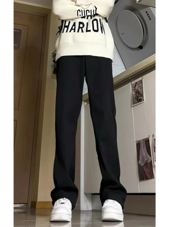 Muške hlače - lagani poslovni stil, prošireni kroj, poliester, blaga elastičnost, duge hlače