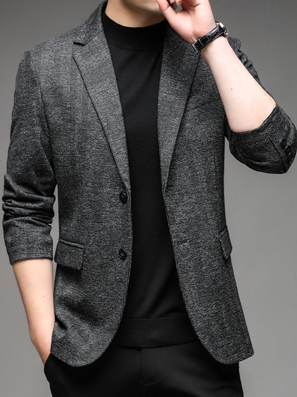 Casual sako za odijelo, Mulberry svila, uski kroj, jednostruko kopčanje s dva gumba, ovratnik odijela, bez glačanja