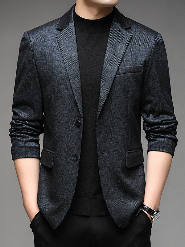 Casual sako za odijelo, Mulberry svila, uski kroj, jednostruko kopčanje s dva gumba, ovratnik odijela, bez glačanja