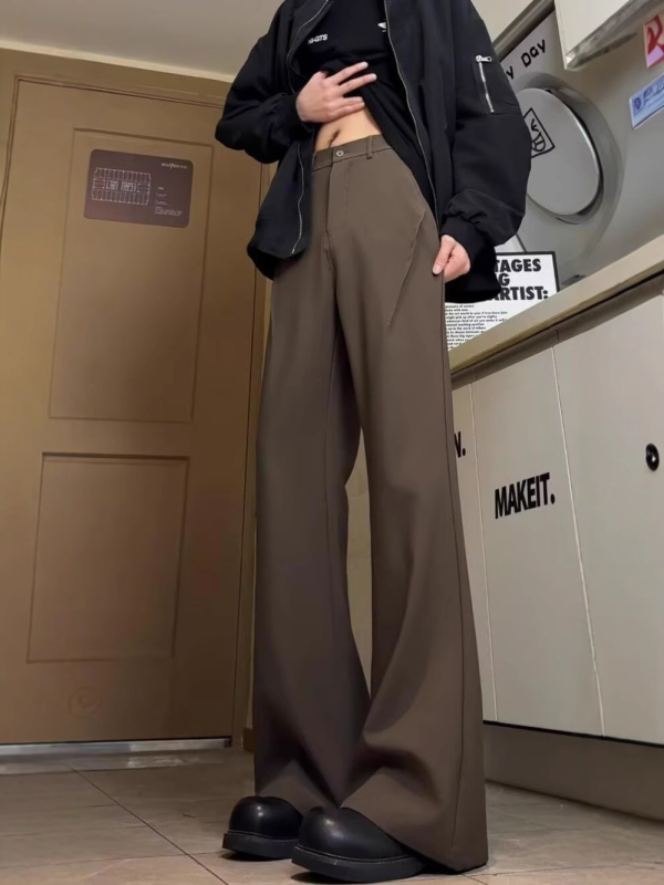 Muške hlače - mladenački stil, ravni kroj, mikroelastični, poliester tkanina, casual nošenje