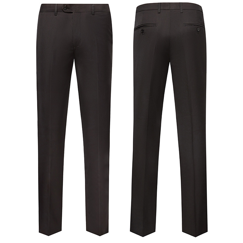 Muški smoking set, uski kroj, dvostruki red tri gumba, stražnja srednja ventila, tkanina: najlon-bavlna mješavina