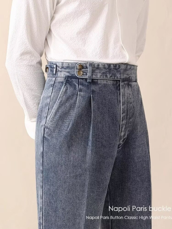 Muške ravne hlače, lagani poslovni stil, poliester 40% kemijska vlakna smjesa, jesen 2024