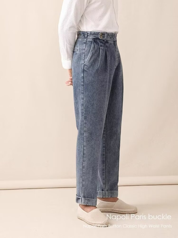 Muške ravne hlače, lagani poslovni stil, poliester 40% kemijska vlakna smjesa, jesen 2024