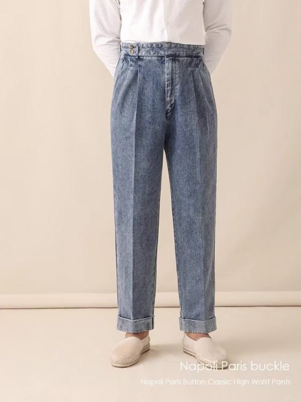 Muške ravne hlače, lagani poslovni stil, poliester 40% kemijska vlakna smjesa, jesen 2024