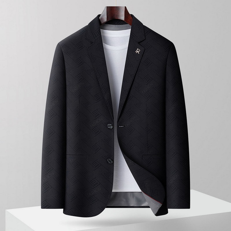 Muško casual sako, slim fit, ovratnik odjevnog stila, kopčanje s dva gumba u jednom redu, tkanina: poliesterska smjesa, podstava: poliester, džepovi patch