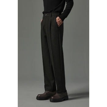 Muške hlače u korejskom stilu, ravni kroj, mješavina vlakana 95% poliester, bez glačanja, casual nošenje