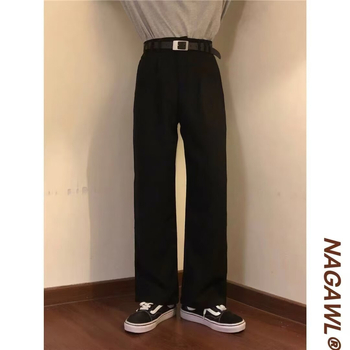 Muške hlače za odijelo s pravim krojem, mješavina lana i korduroja, proljetno ležerno nošenje