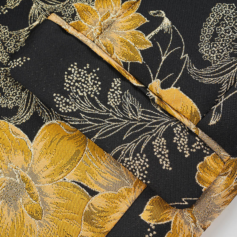 Muški formalni kostim s cvjetnim jacquard uzorkom – slim fit, plosni ovratnik, jednodijelno kopčanje na jedan red, tkanina od pamuka s poliester podstavom