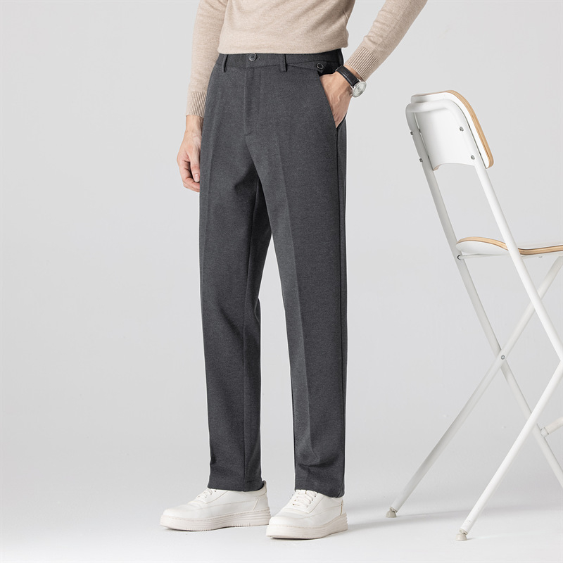 Muške hlače ravnog kroja, vunena tkanina, zimske, bez glačanja