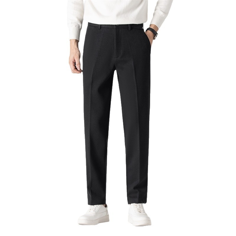 Muške hlače ravnog kroja, vunena tkanina, zimske, bez glačanja