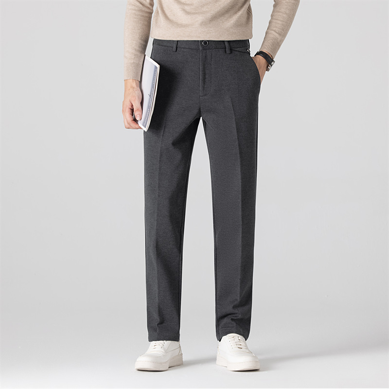 Muške hlače ravnog kroja, vunena tkanina, zimske, bez glačanja