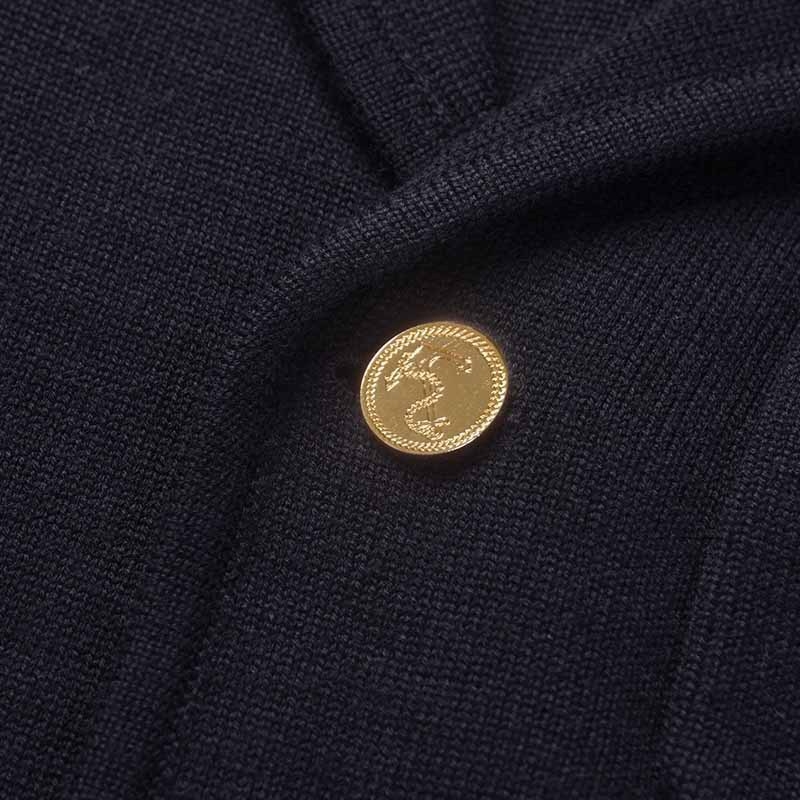 Pleteno sako za odijelo, uski kroj, s tri gumba na prednjem djelu, korejski stil, vunena tkanina (78% vuna)
