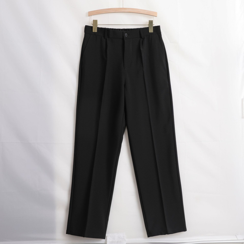 Muške hlače ravnog kroja, lagani poslovni stil, 95% poliester, mješavina kemijskih vlakana, bez glačanja