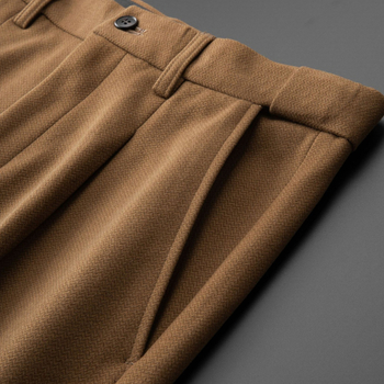 Muške hlače za odijelo, ravni kroj, slim fit, mikroelastične, 100% poliestera, više džepova