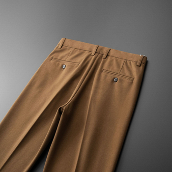 Muške hlače za odijelo, ravni kroj, slim fit, mikroelastične, 100% poliestera, više džepova
