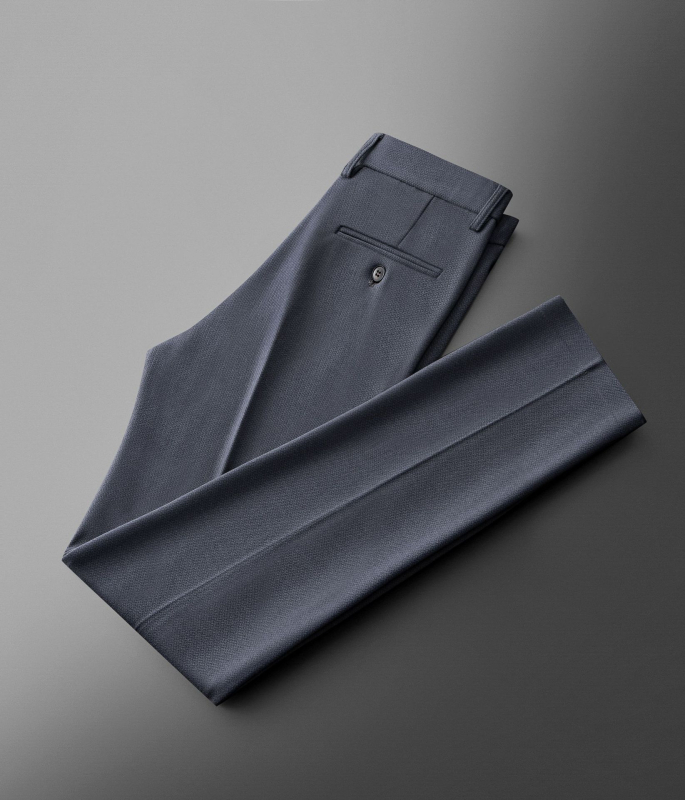 Muške hlače za odijelo, ravni kroj, slim fit, mikroelastične, 100% poliestera, više džepova