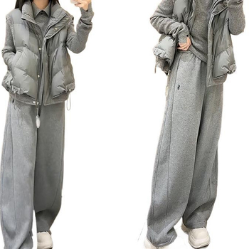 Női háromrészes kardigános készlet, 2025 ősz, poliészter, casual