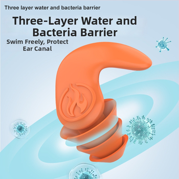 Silikónové štuple do uší pre plávanie a kúpele, vodotesné, vloženie do ucha, CE certifikované, znižovanie hluku 80%