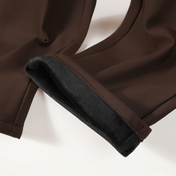 Pantaloni de costum pentru bărbați, croială dreaptă, iarnă, elasticitate mare, tratament anti-călcare