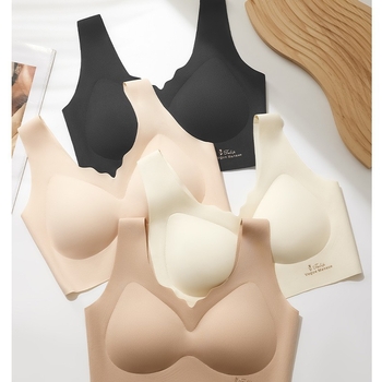 Sutien fără cusături, fără sârmă, pentru ridicare, cu modelare laterală; cupă plină; cupe subțiri modelate; material 63% nailon, 37% spandex.