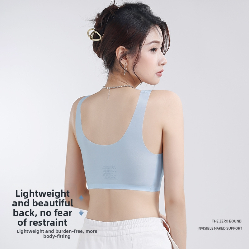 Sutien wireless fără armături, cu cupă integrată, ultra-subțire, respirabil