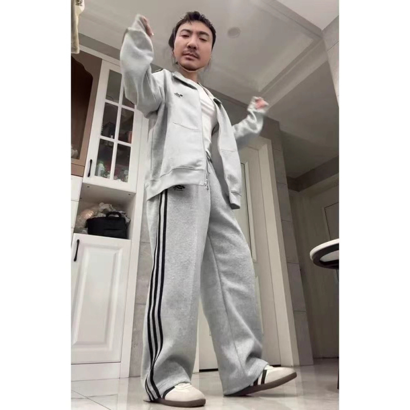 Ženski dvodijelni sportski set za opušten stil: gornji dio s sweatshirtom, izšiven, 95% poliester, japansko-korejski ležerni stil