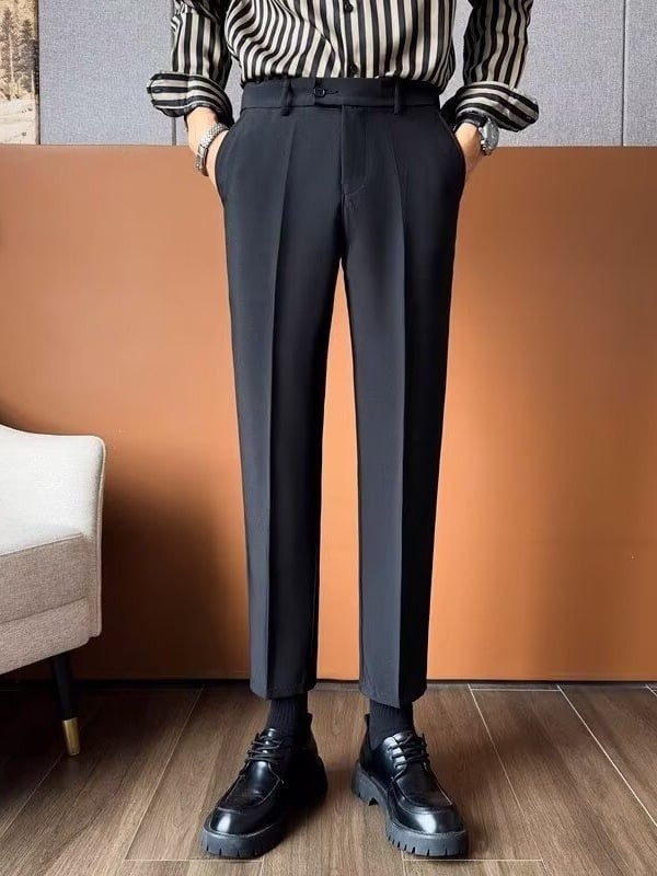 Αντρικοί χειμωνιάτικοι παντελόνες από βαμβάκι, χαλαρή εφαρμογή, 80% βαμβάκι, λεπτομέρεια φερμουάρ, μικροελαστικότητα