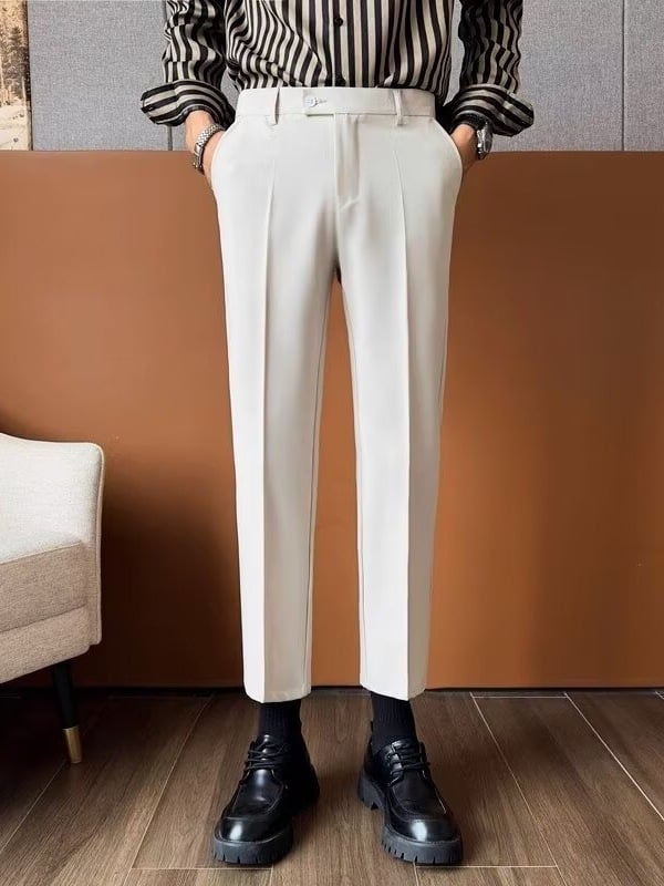 Αντρικοί χειμωνιάτικοι παντελόνες από βαμβάκι, χαλαρή εφαρμογή, 80% βαμβάκι, λεπτομέρεια φερμουάρ, μικροελαστικότητα