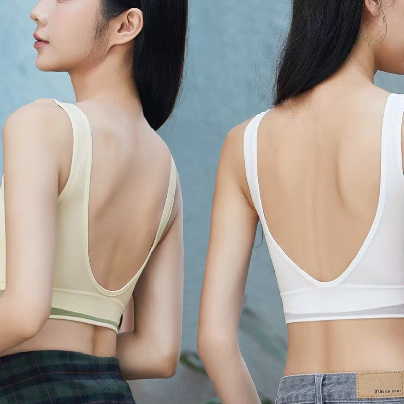 Χωρίς ραφές αθλητικό σουτιέν από νάιλον με επένδυση – αναπνοή, αποφυγή προβολής, πλευρική σύσφιξη στήθους